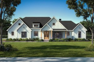 Exterior - Front Elevation 3 for Farmhouse House Plan #1074-82 - 4 bed, 4.5 bath