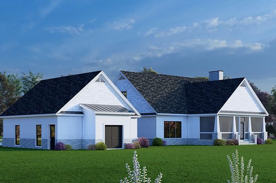 Exterior - Rear Elevation for Craftsman House Plan #923-313 - 5 bed, 4.5 bath