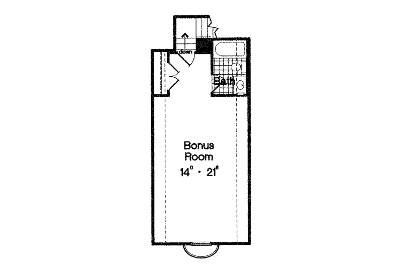 Home Plan - Floor Plan - Upper Floor for European House Plan #417-656 - 3 bed, 3 bath