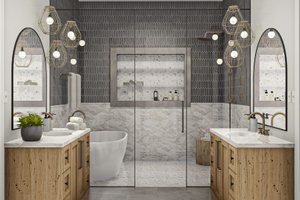 Interior - Master Bathroom 1 for Modern House Plan #455-575 - 5 bed, 5 bath