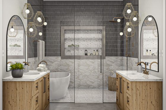 Interior - Master Bathroom 1 for Modern House Plan #455-575 - 5 bed, 5 bath
