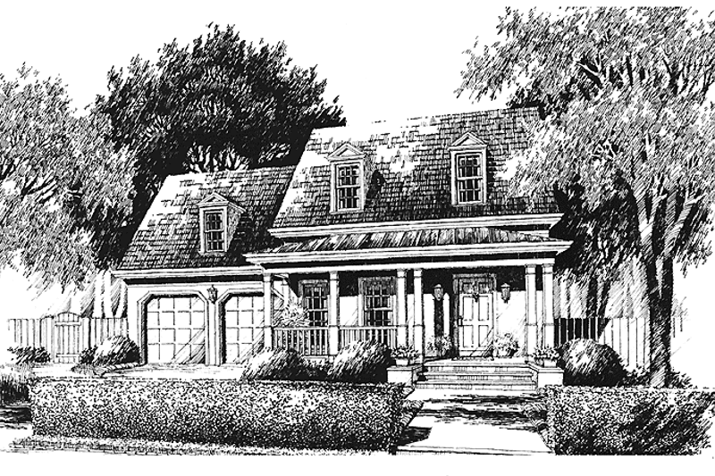 Home Plan - Exterior - Front Elevation 3 for Colonial House Plan #429-236 - 3 bed, 2.5 bath