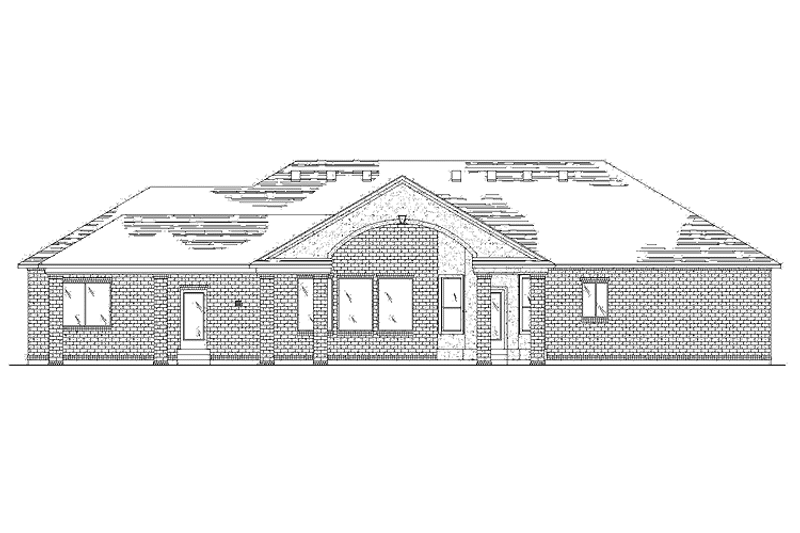 House Blueprint - Exterior - Rear Elevation for Traditional House Plan #945-108 - 2 bed, 2.5 bath