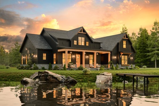 Exterior - Other Elevation 2 for Farmhouse House Plan #119-434 - 3 bed, 3.5 bath