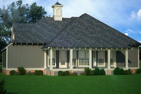 Exterior - Rear Elevation for Cottage House Plan #45-582 - 3 bed, 2 bath