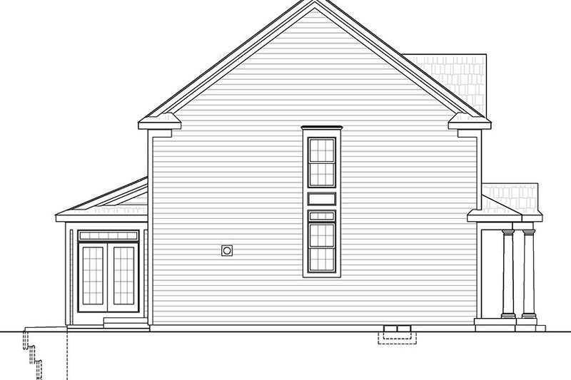 House Design - Exterior - Other Elevation 1 for Colonial House Plan #20-2250 - 3 bed, 2.5 bath