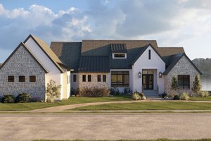 Architectural House Design - Exterior - Front Elevation for Cottage House Plan #455-797 - 3 bed, 3 bath