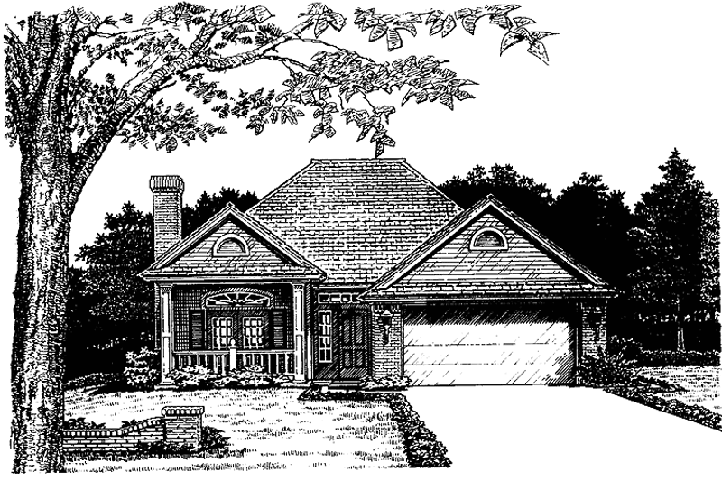 Architectural House Design - Craftsman Exterior - Front Elevation Plan #310-1179