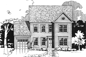 Dream House Plan - Colonial Exterior - Front Elevation Plan #953-113