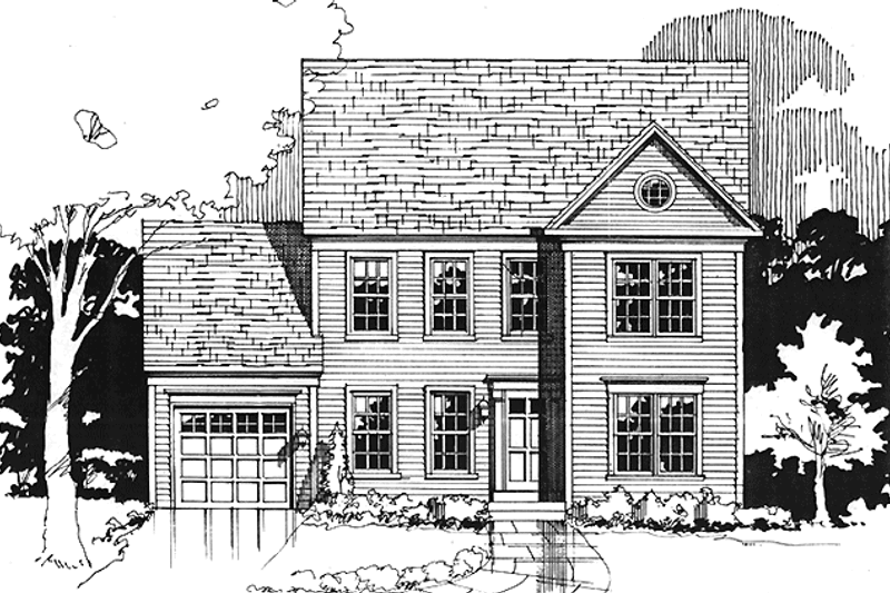 House Plan Design - Colonial Exterior - Front Elevation Plan #953-113