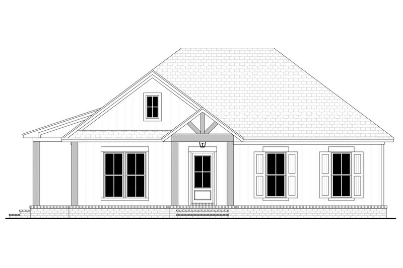 Architectural House Design - Exterior - Front Elevation 4 for Country House Plan #430-239 - 2 bed, 2 bath
