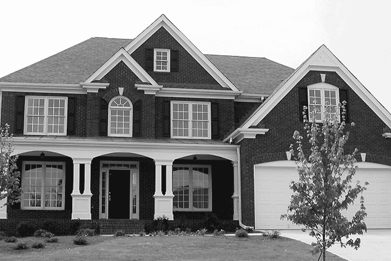 Home Plan - Exterior - Front Elevation 3 for Traditional House Plan #54-229 - 5 bed, 4 bath