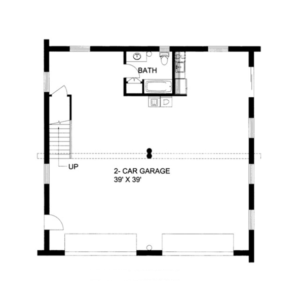 Home Plan - Log Floor Plan - Main Floor Plan #117-827