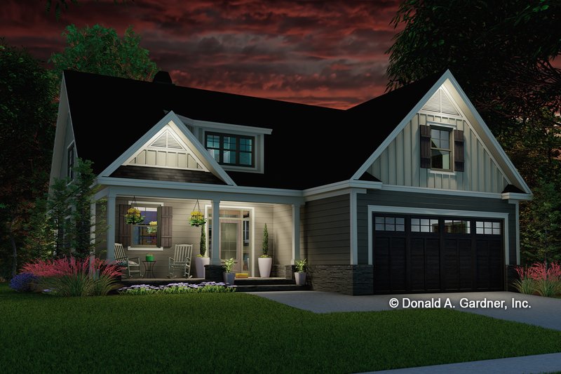 Home Plan - Exterior - Front Elevation 4 for Farmhouse House Plan #929-1124 - 3 bed, 2.5 bath