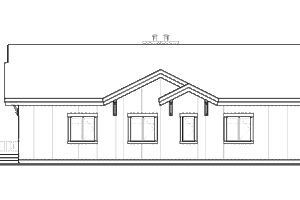 Exterior - Rear Elevation for Contemporary House Plan #23-2263 - 4 bed, 3 bath