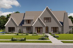 Dream House Plan - European Exterior - Front Elevation Plan #1117-10