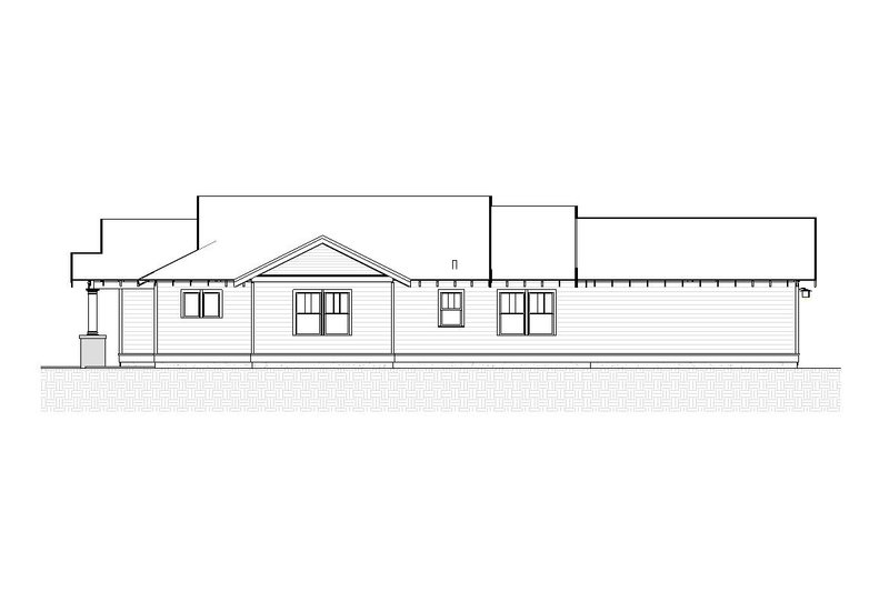 Dream House Plan - Exterior - Other Elevation 1 for Craftsman House Plan #895-96 - 3 bed, 2 bath