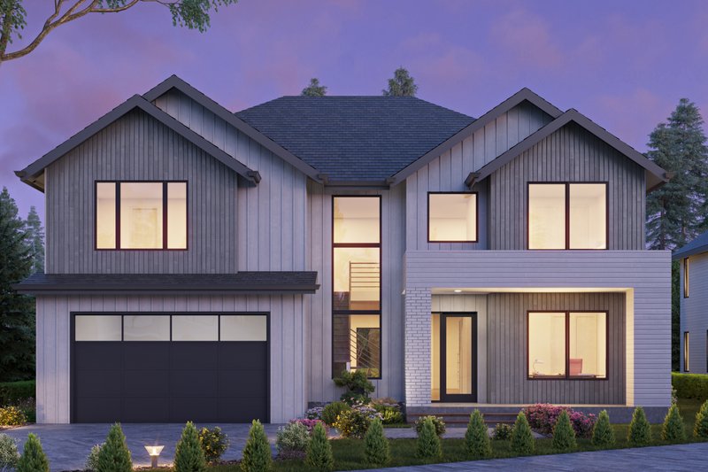 Dream House Plan - Contemporary Exterior - Front Elevation Plan #1066-166