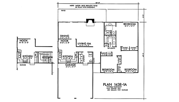 House Plan Design - Ranch Floor Plan - Main Floor Plan #320-1346