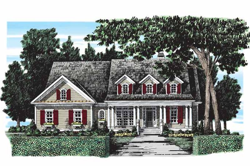 Dream House Plan - Country Exterior - Front Elevation Plan #927-279