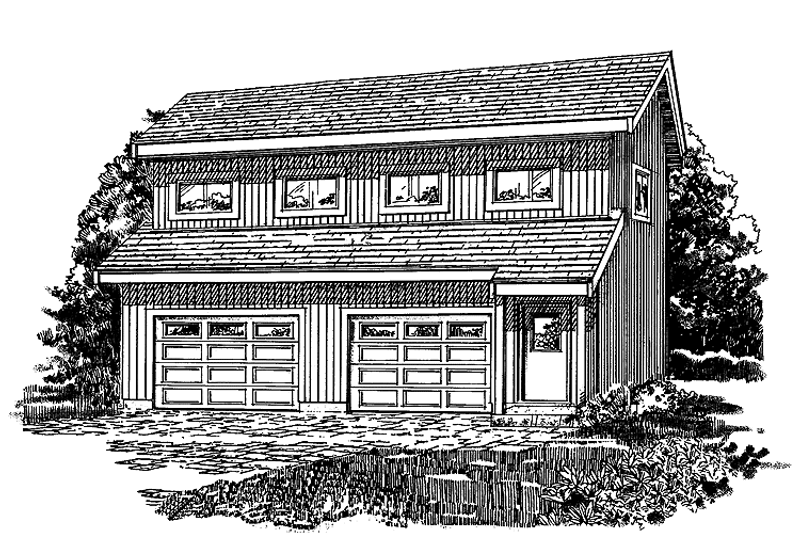 House Blueprint - Exterior - Front Elevation Plan #47-1084