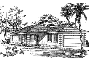 Dream House Plan - Exterior - Front Elevation for Craftsman House Plan #72-1037 - 3 bed, 2 bath