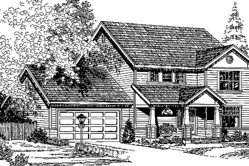 House Design - Country Exterior - Front Elevation Plan #966-32