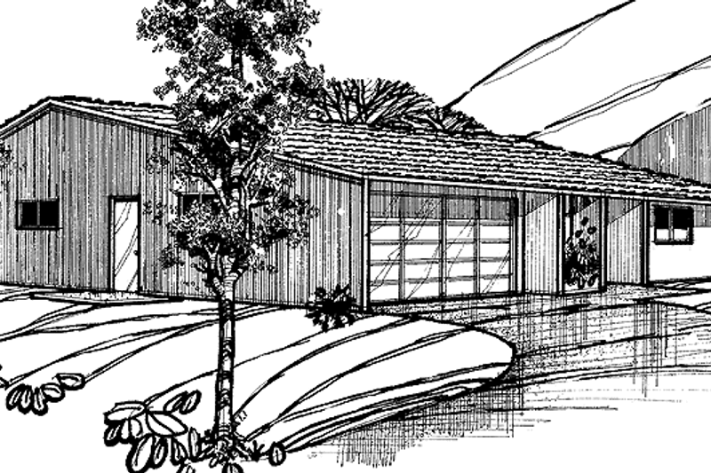 House Design - Ranch Exterior - Front Elevation Plan #60-849
