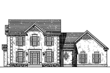 Home Plan - Classical Exterior - Front Elevation Plan #51-727