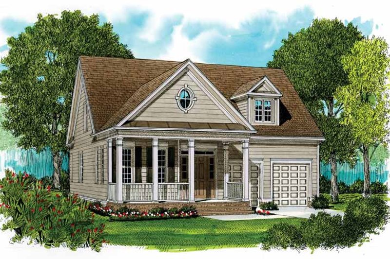 Dream House Plan - Country Exterior - Front Elevation Plan #413-898