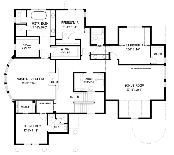 Victorian Floor Plan - Upper Floor Plan #56-694