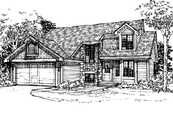 Exterior - Other Elevation House Plan #320-349 - 3 bed, 2.5 bath