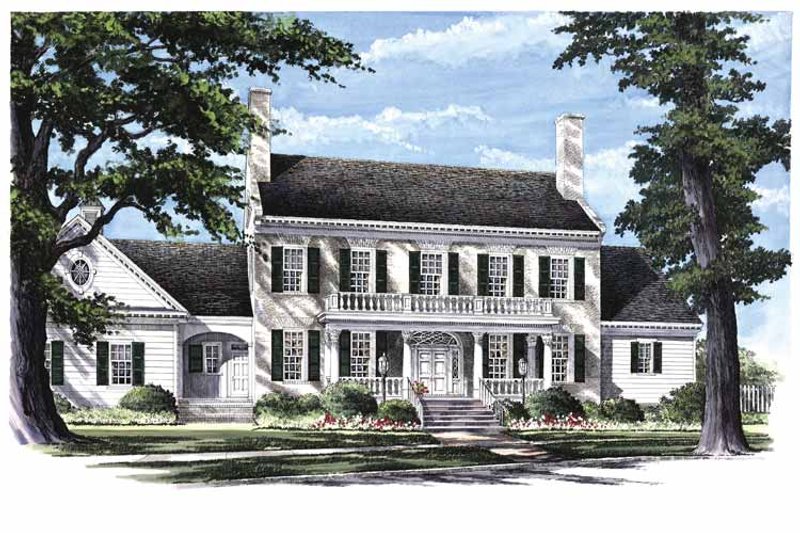 House Blueprint - Classical Exterior - Front Elevation Plan #137-312