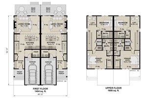 Floor Plan - Main Floor for Farmhouse House Plan #51-1315 - 2 bed, 2.5 bath