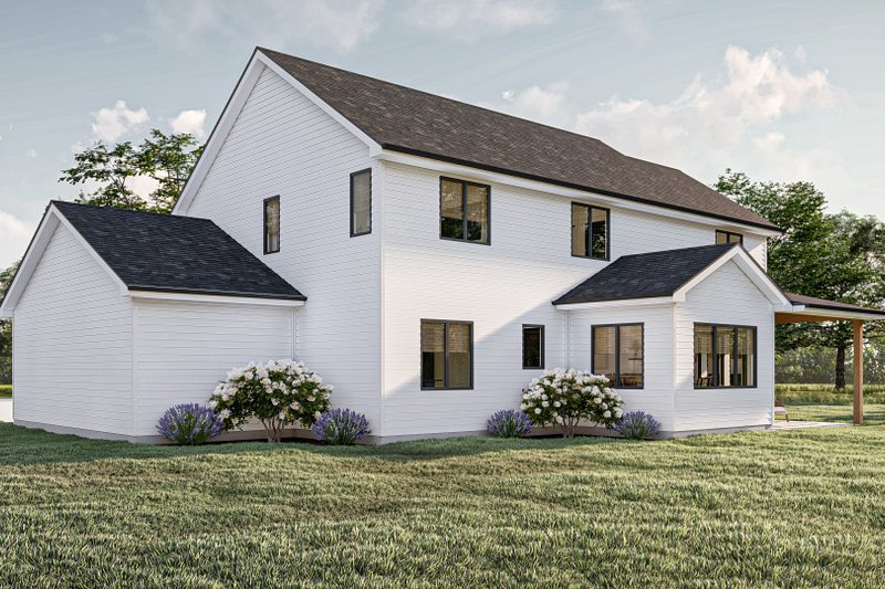 House Blueprint - Exterior - Other Elevation 1 for Modern House Plan #455-615 - 4 bed, 3.5 bath