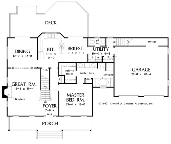 Country Floor Plan - Main Floor Plan #929-346