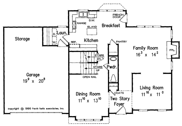 House Plan Design - European Floor Plan - Main Floor Plan #927-158