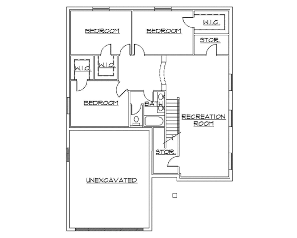 Dream House Plan - Traditional Floor Plan - Lower Floor Plan #945-82