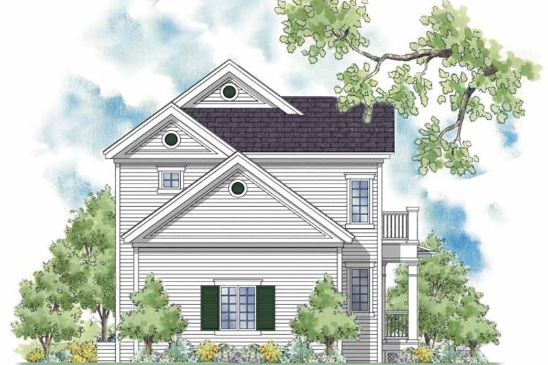 Dream House Plan - Exterior - Rear Elevation 1 for Country House Plan #930-394 - 3 bed, 2.5 bath