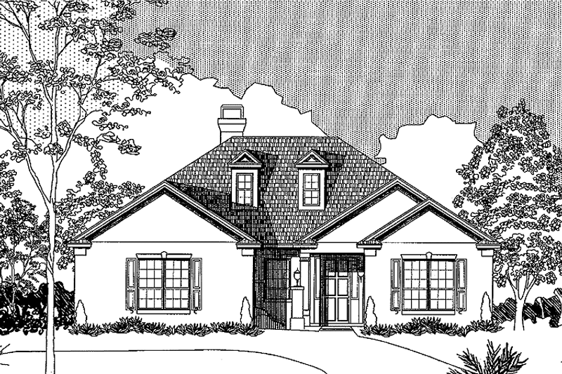 Home Plan - Exterior - Front Elevation 3 for Contemporary House Plan #999-177 - 3 bed, 3 bath