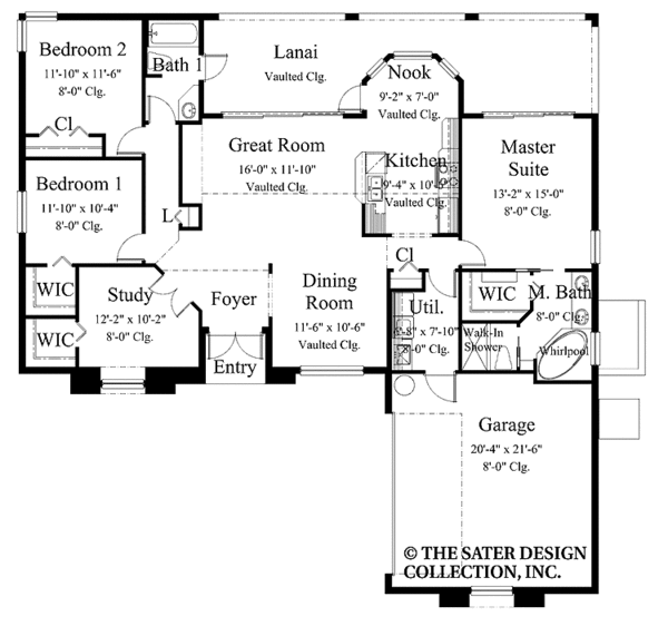 House Design - Mediterranean Floor Plan - Main Floor Plan #930-375