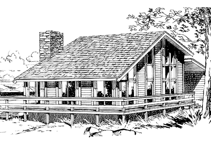 Home Plan - Exterior - Front Elevation 3 for Contemporary House Plan #320-809 - 3 bed, 2 bath