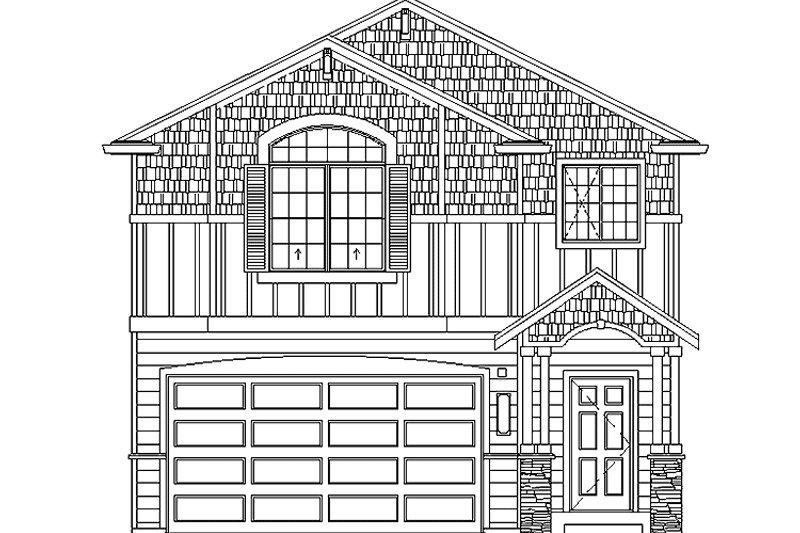 House Plan Design - Exterior - Front Elevation 3 for Contemporary House Plan #951-16 - 3 bed, 2.5 bath