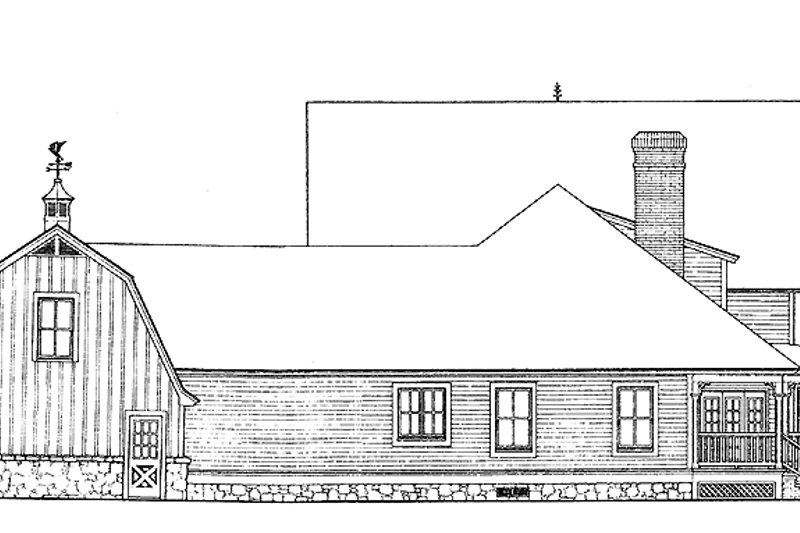 Dream House Plan - Exterior - Rear Elevation for Craftsman House Plan #310-1108 - 5 bed, 4.5 bath