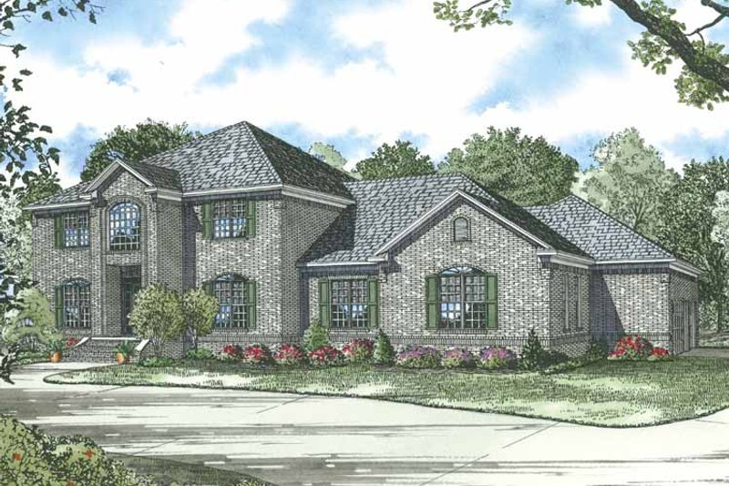 Home Plan - Exterior - Front Elevation 3 for Traditional House Plan #17-2835 - 4 bed, 4.5 bath