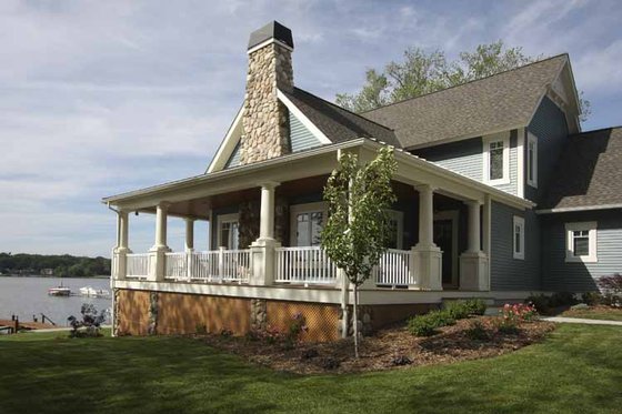 Exterior - Front Elevation 8 for Traditional House Plan #928-44 - 4 bed, 3 bath