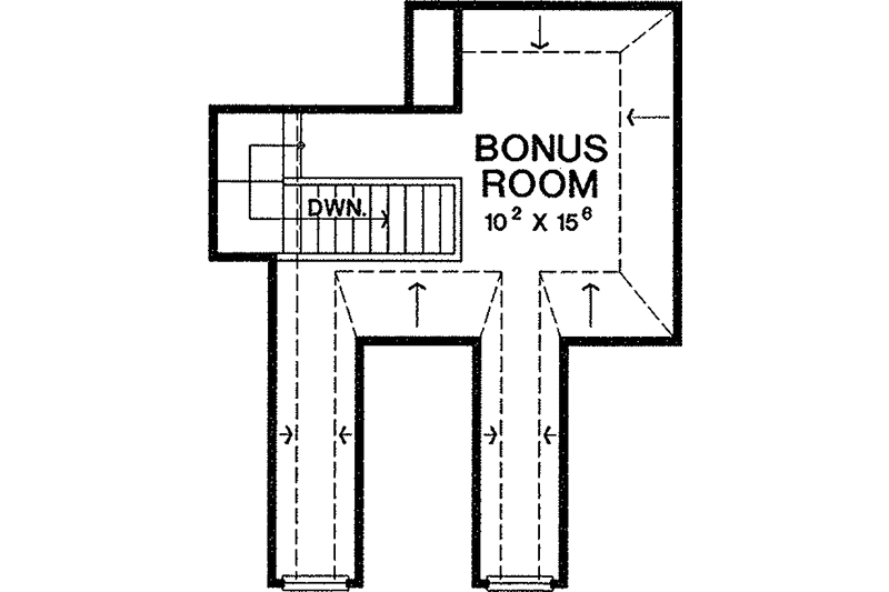 Home Plan - Floor Plan - Upper Floor for Country House Plan #472-269 - 3 bed, 2 bath