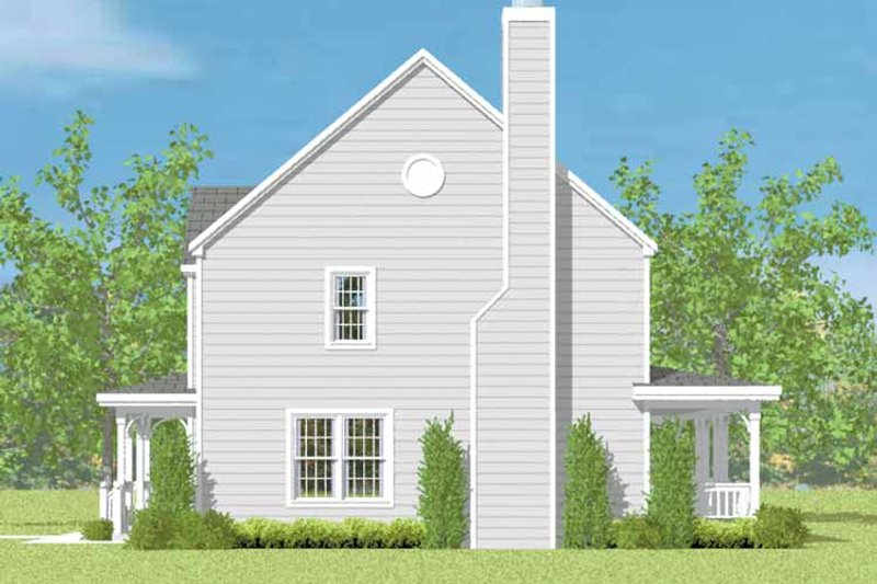 House Blueprint - Exterior - Other Elevation 1 for Country House Plan #72-1082 - 4 bed, 2.5 bath