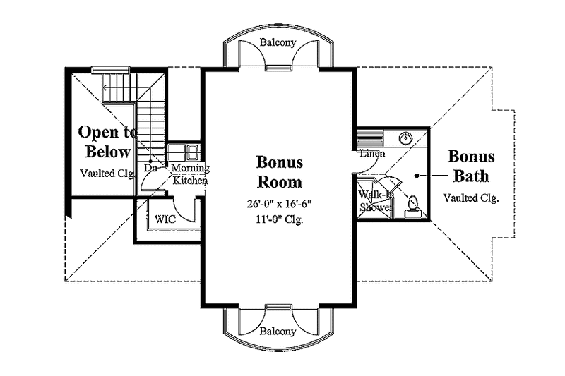 Home Plan - Floor Plan - Upper Floor for Mediterranean House Plan #930-316 - 3 bed, 4.5 bath