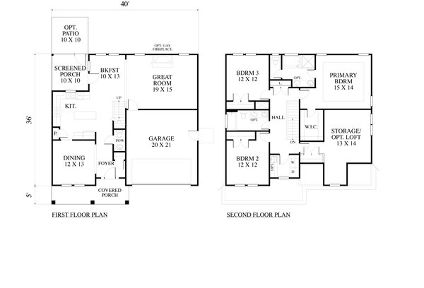 Architectural House Design - Country Floor Plan - Main Floor Plan #1053-85